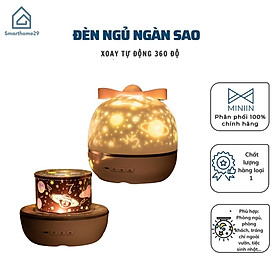 Đèn Ngủ Kiêm Đèn Chiếu Ngàn Sao Trang Trí Phòng 6 Phong Cách Xoay Tự Động - Hàng Loại 1 - Chính Hãng MINIIN