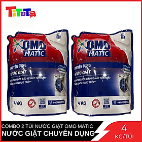 Hình ảnh Combo 2 Túi Nước Giặt Omo Matic Chuyên Dụng Túi 4kg x2