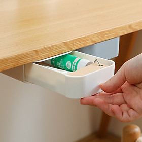 Mua Ngăn kéo dán dưới bàn đựng vật dụng nhỏ gọn  ngăn kéo lưu trữ đồ lặt vặt  văn phòng phẩm dán dưới bàn - Hàng chính hãng