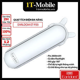 Mua Quạt Tích Điện Đa Năng Earldom ET-F03 (Có Đèn LED) - Hàng Chính Hãng
