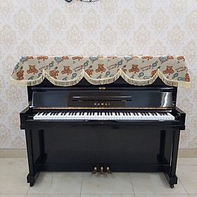 Mua Khăn phủ đàn Piano họa tiết gấu