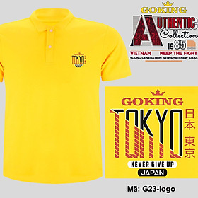 TOKYO, mã logo.g23. Áo thun polo nam nữ, form unisex. Áo phông cổ trụ Goking, vải cá sấu 3D, công nghệ chống nhăn Nhật Bản