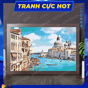Mua Tranh Tô Màu Theo Số - Tranh Phong Cảnh Vịnh Biển - MS461
