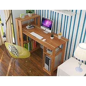 Mua Bàn làm việc gỗ - bàn học kèm giá sách rộng rãi BH-14