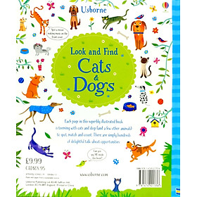 Ảnh bìa Usborne Look and Find Cats and Dogs