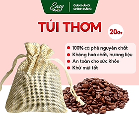 Túi Thơm Cà Phê E-SKY Coffee Khử MùI Ô Tô, Tủ Lạnh, Tủ Quần Áo, Văn Phòng, Nhà Ở Bằng Túi Vải Bố Lanh 20gr