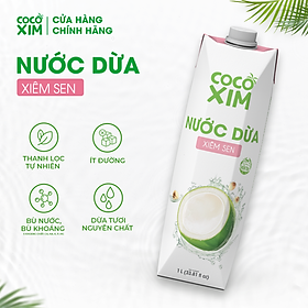 HỘP Nước dừa đóng hộp Cocoxim Sen 1000ml/ Hộp