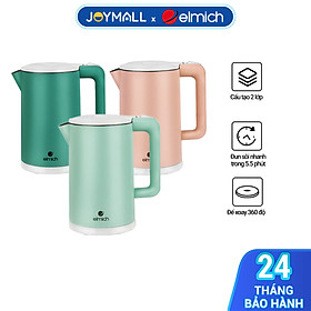 Ấm Đun Siêu Tốc Elmich KEE-1774 1,7L, Hàng Chính Hãng, Điều Khiển Strix, Đun Sôi Nhanh - JoyMall