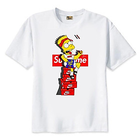 Áo thun teen in hình Simpson - Form rộng BIGSIZE AZ F2036