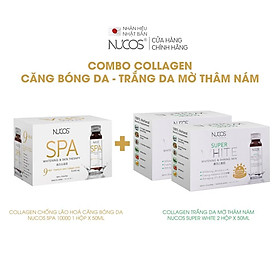 Combo collagen căng bóng trắng da mờ thâm nám Nucos Spa 10.000 và Nucos