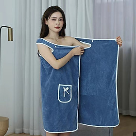 Mua Khăn Tắm Hai Dây Lông Nhung Siêu Mềm Mại  Thấm Hút Nhanh Kèm Nút Cài Tiện Lợi