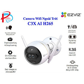 Mua Camera Wifi Ngoài Trời EZVIZ C3X 2M Bản mắt kép Tích hợp AI  đàm thoại 2 chiều  đèn báo động - Hàng Chính hãng