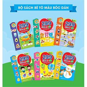 Bộ sách bóc dán phát triển trí tuệ cảm xúc cq, iq, eq 299+ stickers