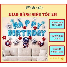 Sét Bong Bóng Trang Trí Sinh Nhật Nhiều Mẫu Tặng Kèm Ống Bơm Tay PaKaSa - Hàng Chính Hãng