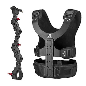 DF DIFITALFOTO THANOS Gimbal Stabilizer Supporting System with Dual-Spring Arm + Load Vest Compatible with DJI Ronin-S/ - Black