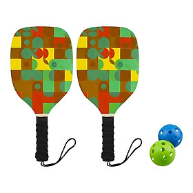 Pickleball Paddles Set of 2 Racquet 2 Player Paddles &  for Beginners