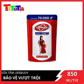 Sữa Tắm Lifebuoy Sạch Khuẩn Bảo Vệ Khỏi 99.9% Vi Khuẩn Chứa Ion Bạc+ Hỗ Trợ Cùng Đề Kháng Da Tự Nhiên Túi 800G