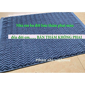 Thảm chùi chân ,thảm lau chân chống trượt, thảm nhà bếp, thảm phòng tắm cao cấp màu đẹp không phai cotton 100