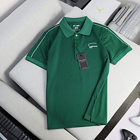 Áo thun nam POLO phối sọc thêu Logo vải cá sấu cotton cao cấp ngắn tay cực sang trọng