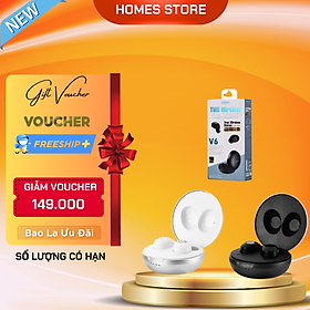 Tai nghe true wireless remax tws-v6 thời gian nghe 12 tiếng bluetooth 5.0 âm thanh hifi - hàng chính hãng