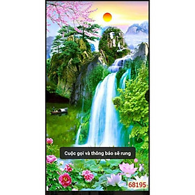 Mua tranh dán kính 2 mặt 60x150cm