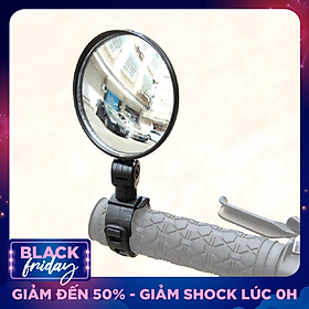 Bộ 2 Gương Chiếu Hậu Tròn Lớn Cho Xe Đạp Thể Thao Địa Hình Xoay 360 Độ Giúp Đạp Xe An Toàn - Hàng Chính Hãng