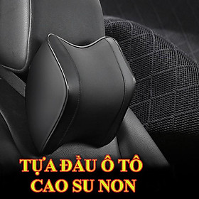 GỐI TỰA ĐẦU Ô TÔ VÀ TỰA LƯNG Ô TÔ CHẤT LIỆU CAO SU NON CAO CẤP T03