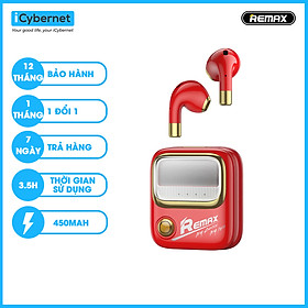 Tai nghe bluetooth True Wireless thiết kế retro Remax TWS-38 - Hàng chính hãng - Đỏ