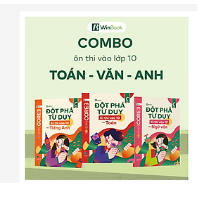 Sách cho 2k11 - COMBO 3 cuốn sách Đột phá tư duy kì thi tốt nghiệp THPT môn Toán, Văn, Anh - 