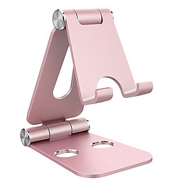 Giá đỡ Aluminum đa năng cho máy tính bảng điện thoại hiệu HOTCASE Dual Foldable Stand Holder hợp kim nhôm (thiết kế gọn nhẹ, tính di động cao, phù hợp nhiều dòng máy từ 3.5 inch trở lên) - Hàng nhập khẩu