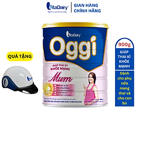 Sữa bột OGGI Mum 900g giúp thai kì khỏe mạnh, tăng cường đề kháng - VitaDairy