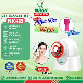 Máy Massage Mặt, Nâng Cơ Điện Di Tinh Chất Làm Trẻ Hóa Da Kết Hợp Rửa Mặt Nikio NK-121