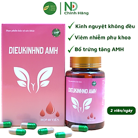 Điều Kinh AMH loại bỏ kinh nguyệt không đều giúp mang thai tự nhiên và kích bổ trứng (60 viên)