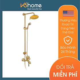 Mua Bộ sen cây nóng lạnh dòng Neoclassic màu Polished Brass Moen - 2232P+MCL6320P+16132P