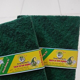 Mua Miếng rửa chén cước xanh chà xoong nồi size đại 13*16cm   CHÀ NỒI  CHÀ SON