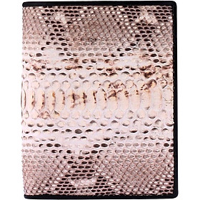 Ví Nam Da Trăn Nguyên Thủy Kiểu Đứng Huy Hoàng HT2306 (12.5 x 10 cm) - Da Nguyên Thủy