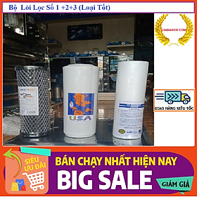 Combo Bộ 3 Lõi Lọc Số 1 +2+3 