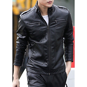 Áo Khoác Da Nam Lót Lông 108