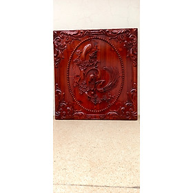 Mua Tranh tereo tường .chữ lộc gỗ dổi cao 48cmx46cmx2.8cm