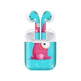 Mua Miếng dán skin chống bẩn cho tai nghe AirPods in hình thiết kế - atk332 (bản không dây 1 và 2)