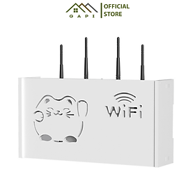 Mua Hộp Kệ Wifi GAPI Họa Tiết Con Mèo Chất Liệu Gỗ Nhựa PVC - IG345