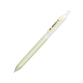 Bút Gel Bấm Không Ồn Twin-Ball 0.5 mm - Writech W0161 - Mực Đen - Grass Green