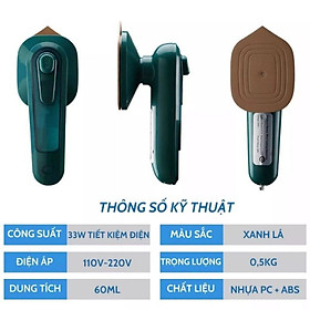 Mua Bàn là hơi nước cầm tay xanh mini - Bàn là du lịch