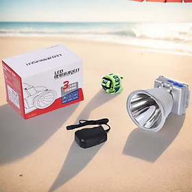 Đèn pin đội sáng chiếu xa ánh sáng mạnh pin trâu Xj78 đèn công suất lớn vỏ hợp kim nhôm