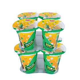 COMBO THẠCH DỪA ÁNH HỒNG MIX TRÁI CÂY: 02 LỐC THẠCH DỪA TRÁI THƠM