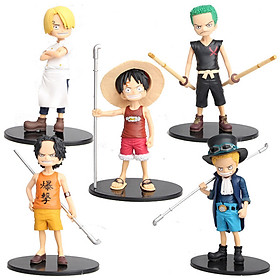 Bộ 05 Mô Hình Nhân Vật One Piece - Cao 15cm