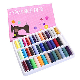 Polyester Sewing Threads 39 Colors Embroidery Sewing Threads Cone for Sewing Machine Patchwork Threads Craft