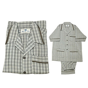Bộ Pyjama HUONGTAM Lentol tay Ngắn nam cao cấp(PNT02N22). Chất liệu vải Lentol loại tốt: mềm mại, thoáng mát, thấm hút mồ hôi, không phai màu