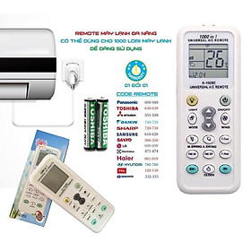 Điều khiển remote tất cả máy lạnh thay thế remote cũ nội địa Nhật, Thái Lan, Việt Nam