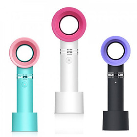 Quạt USB Không Cánh Cầm Tay Với 3 Mức Điều Chỉnh Tiện Lợi
